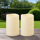 4" x 6" Waterproof LED Candles with Timer - 2 Pack