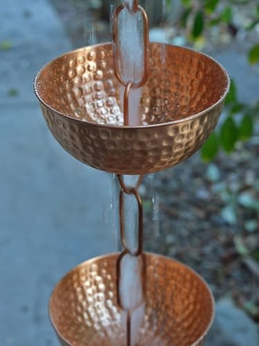 Nutshell Stores Singing Bowls Copper Rain Chain - Copper - 14 Feet