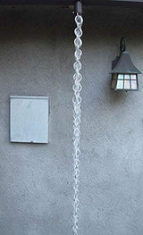 Nutshell Stores Double Loops Rain Chain - Aluminum - 13 Feet