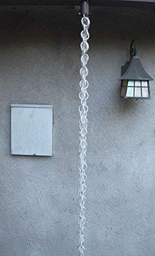 Nutshell Stores Double Loops Rain Chain - Aluminum - 13 Feet