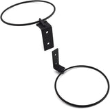 Aifeier ET Wall Mounted Metal Plant Holder Foldable Hanging Bracket Ring Flower Pot Bracket Plant Hanger, 11CM/ 4.33 Inch, Black, 2 Pack