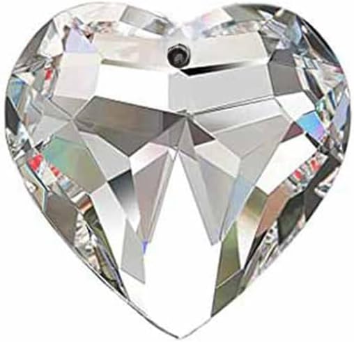 1PCS AB Color Heart Crystal Sun Catchers, Hanging Suncatchers with Glass Prism, Rainbow Maker for Windows, Balcony, Kitchen, Garden Decoration (AB Color Heart 1PCs)