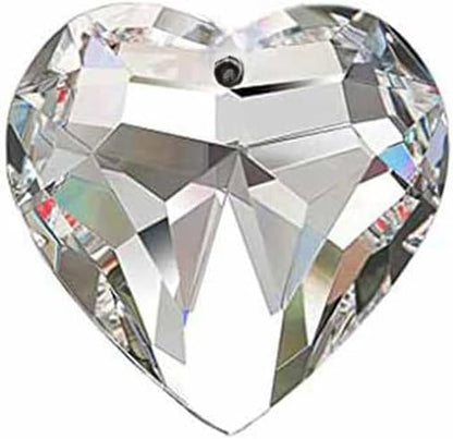 1PCS AB Color Heart Crystal Sun Catchers, Hanging Suncatchers with Glass Prism, Rainbow Maker for Windows, Balcony, Kitchen, Garden Decoration (AB Color Heart 1PCs)