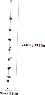 ORFOFE Metal Rain Chain for Gutters Unique Decorative Rain Chain Design for Home and Garden Finish Elegant Outdoor Water Drainage