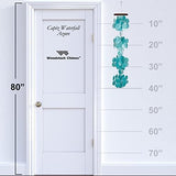 Woodstock Chimes Asli Arts Collection, Capiz Waterfall, 40'' Azure Capiz Wind Chimes for Outdoor, Patio, Home or Garden Décor, Wind Chime for Mom Christmas/Hanukkah Gifts (CWRA)