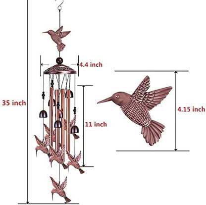 Alnicov Wind Chime,Outdoor Indoor Decor,Deep Tone Memorial Wind Chime for Outdoor Home Patio,Porch,Garden,Yard Decoration