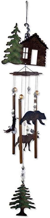 Sunset Vista Designs Wilderness Wonders Cabin Fever Wind Chime, 28"
