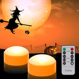 2 Pack LED Jack-O-Lantern Pumpkin Lights with Remote