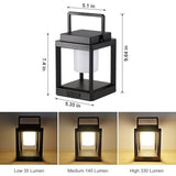Solar Lantern - Portable LED Hanging Lamp, Waterproof