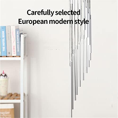 ZKG 35.4in 18 Tubes Wind Chimes Metal Wind Bells Garden Patio Outdoor Wall Hanging Home Decor Gift (White)