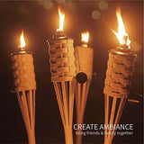 ONETHATCH Citronella Torches - Brown Bamboo 60" 4-Pack