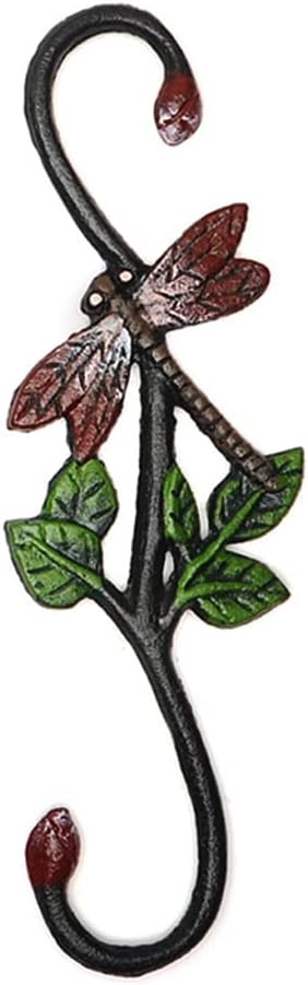 Cast Iron Plant Extension Hanger, Indoor/Outdoor S Hooks, Ceiling Extender for Hanging Plants, Flower Pots, Baskets, Macrame, Lantern, Birdfeeder