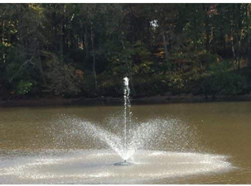Custom Pro 1/3 HP Floating Pond and Lake Fountain Complete Kit - Powerful 3500 GPH Pump, 4 Spray Styles, 100 Foot Cord and More - Easy to Assemble
