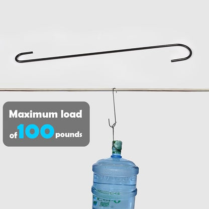 Vindar 3 Pack 16.5 Inches Bird Feeder Hook Extra Large S Hooks Heavy Duty Hooks Hangers for Tree Branch, Bird Feeder, Hummingbirds Feeders, Bird House, Office, Wind Chimes, Lanterns, Gardening Tools