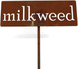 Classic Metal Garden Markers 19 Inches Tall (milkweed, Naturally Rusted)