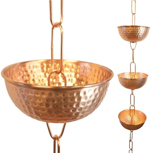 Nutshell Stores Singing Bowls Copper Rain Chain - Copper - 19 Feet