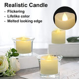 Flameless LED Tealight Candles Timer - Warm White 6 Pack