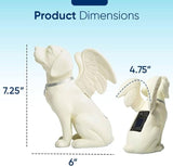 iHeartDogs Dog Memorial Gifts - Dog Angel Statue Garden Solar Light - Pet Memorial Figurine