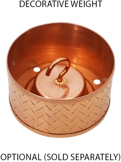 MORIKUNI Made in Japan Authentic Traditional Rain Chain/Downspout/Made of Pure Copper/Available in 4 Styles, 5-16 ft/Optional Decorative Weight Available (Bamboo Large, 11, Feet)