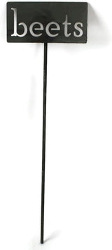 Classic Metal Garden Markers 19 Inches Tall (beets, Raw, Unfinished Steel (will rust with time))