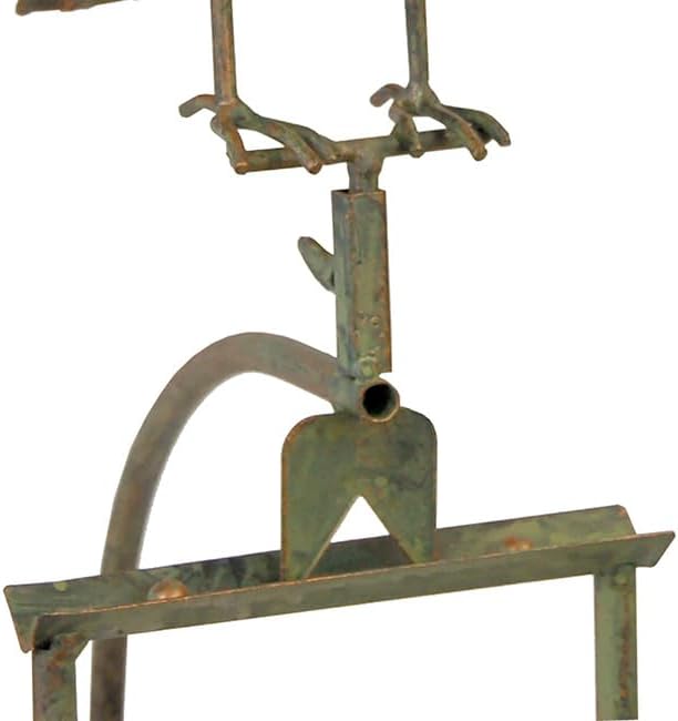 Esschert Design Staked Steel Dapper Bird Rocker, 54" H