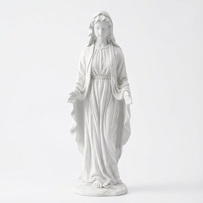 Virgin Mary 29.3 Inch Outdoor Statue Garden Decor Statues Mother Religious Blessed Catholic Mother Mary Yard Patio Deck Home Hallway Entryway Sculpture