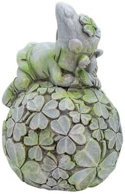 Leprechauns Having A Ball, Resin Stone Look, 8 inches