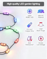 50FT Outdoor Plug-In Fence String Lights