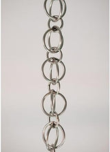 Nutshell Stores Double Loops Rain Chain - Stainless Steel - 11 Feet