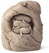 Carruth Studio, Toad Hollow Garden Statue Figurine, Original Sculpture Handcrafted in Stone, Artisan Made