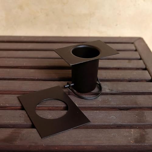 Nutshell Stores XL Scallop Cups Rain Chain - Bronze - 19 Feet