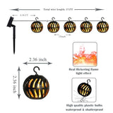 Vigdur Solar String Lights 17FT Flickering Flame