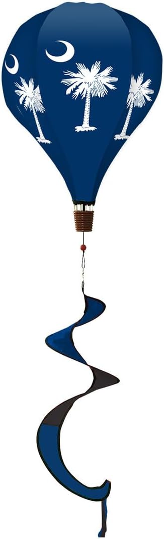 Briarwood Lane South Carolina Palm Tree Hot Air Balloon Spinner