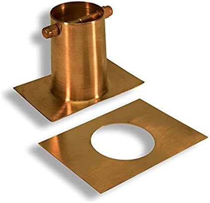 Arts & Crafts Square Cups Rain Chain with Installation Kit (15 Foot)