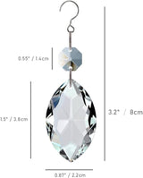 12pcs Crystal Suncatchers, Hanging Crystals Chandelier Prisms for Windows, Rainbow Maker Home Decoration