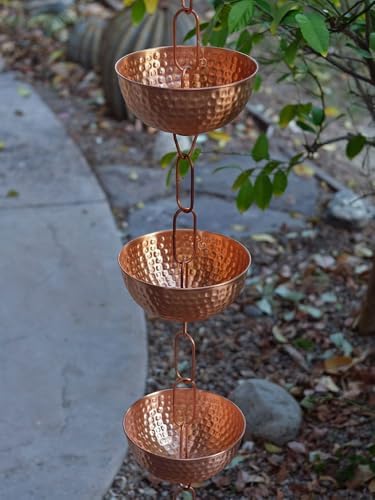 Nutshell Stores Singing Bowls Copper Rain Chain - Copper - 8 Feet