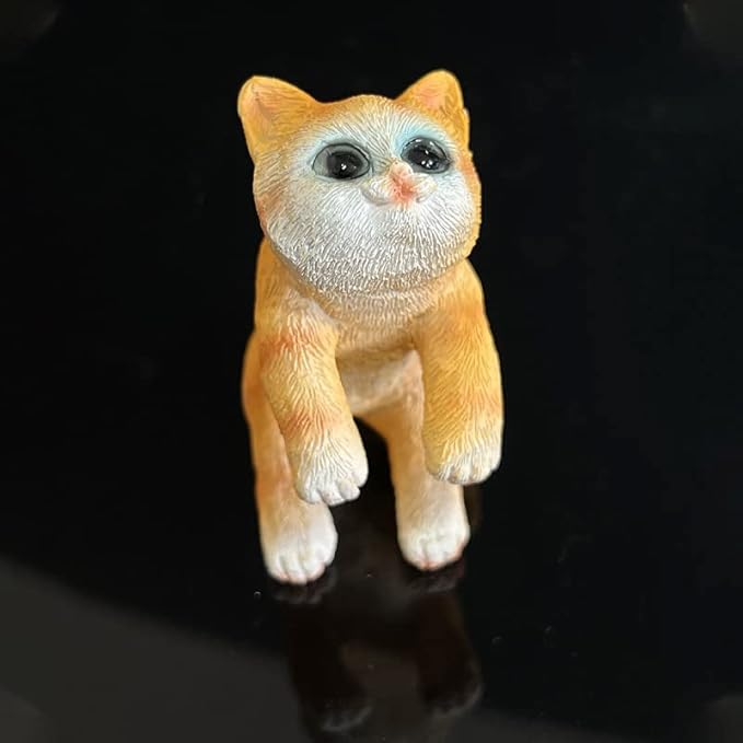 3 Pcs Resin Hanging Cat Figurines Planter Pot Hanger Miniature Fairy Garden Terrarium Edge Decor Flower Pot and Vase Hugger Hanging Animals Ornaments for Patio, Yard, Balcony