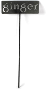 Classic Metal Garden Markers 19 Inches Tall (ginger, Raw, Unfinished Steel (will rust with time))