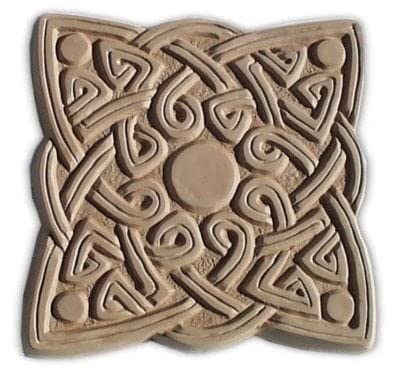 Celtic Square Stepping Stone Mold, Concrete Stepping Stone Mold, 15.5" Square