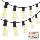 LED Outdoor String Lights - 100ft Weatherproof