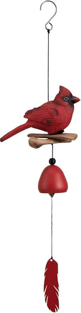 Cardinal Bird Wind Chime, Cardinal Gifts for Glory Mother’s Love Gift, Bird Bell Chimes for Garden Backyard Church Hanging Decor, Red