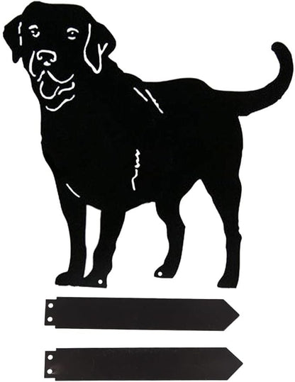 Silhouette Dog Outdoor Decorative Garden Stakes for Yard, Lawn, Patio, Pathway, Stake Garden Metal Dog Garden Stakes, Yard Decor Art Lawn, Outdoor Decor Animal Silhouette Statues
