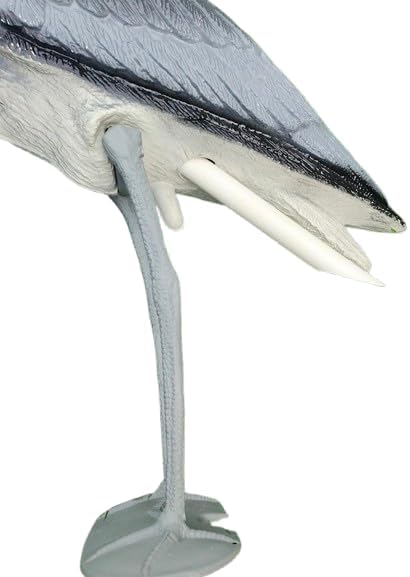 Pond H2o Blue Heron Decoy with Legs & Stake 30'' (76cm) Tall, Adult Blue Heron Statue for Backyard Koi Fish Ponds, Yards & Water Gardens