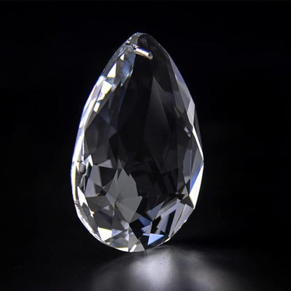 LoveUnited 10pcs Crystal Pendants 1.5"/38mm Crystal Suncatcher - Hanging Crystals Prisms for Windows, FengShui, Hanging Ornament for Decoration, Chandelier Crystals Replacement (Teardrop)