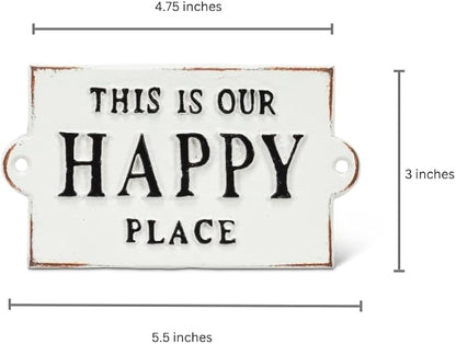 Abbott Collection 27-FORGE/103 This is Our Happy Place Sign