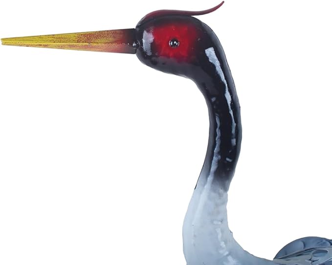 Heron Statue Metal Heron Sculpture Heron Ornaments Garden Decoration Metal Yard Art for Patio Lawn Backyard Outdoor Decoration