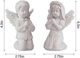 Asng Cherubs Angels Resin Garden Statue Figurine, Adorable Angel Sculpture Memorial Statue, Indoor Outdoor Home Garden Decoration (Praying Cherub-boy)