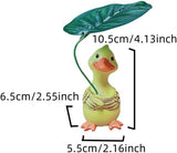Adorable Animal Garden Statue with Umbrella - Charming Outdoor Decor for Yard, Patio, or Garden (The Yellow Duck Holding an Umbrella)