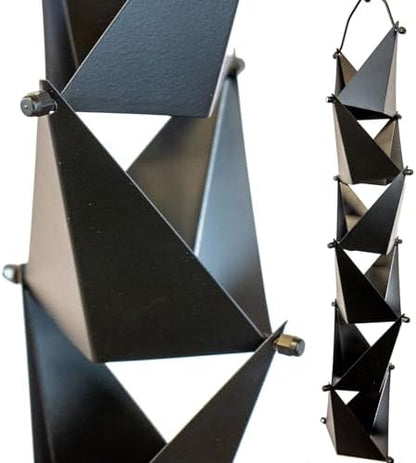 Nutshell Stores Origami Rain Chain - Black - 14 Feet