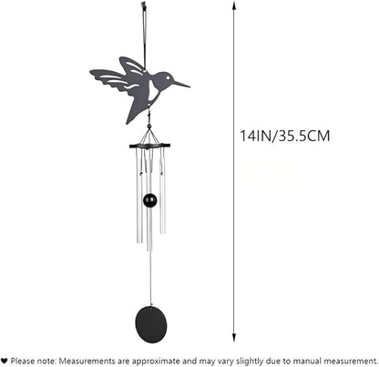 Humming Bird Wind Chime - Garden Wind Chime for Home, Outdoor Waterproof Windchime with Melodic Tones for Patio, Yard Decor, and as a Unique Housewarming Gift